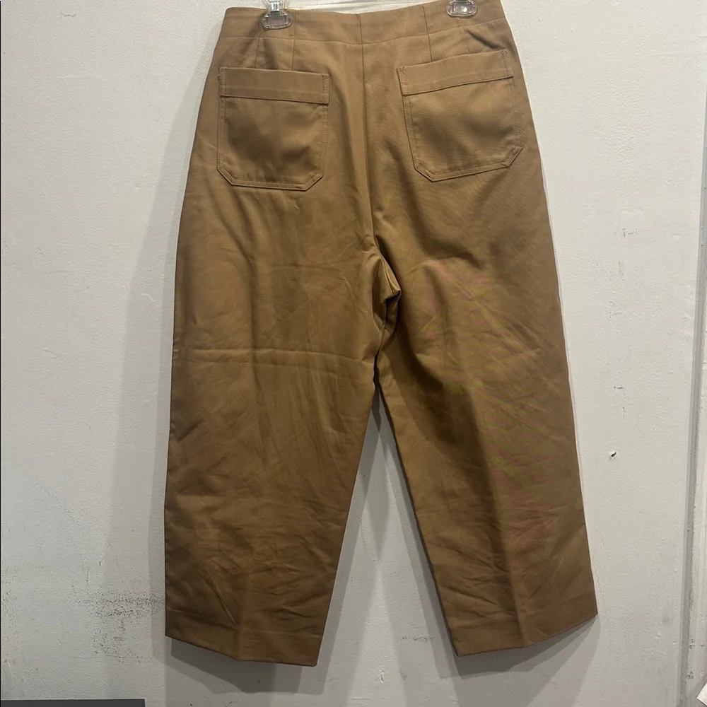 Banana Republic Cropped Wide-Leg Pants in Olive - Picture 8 of 10